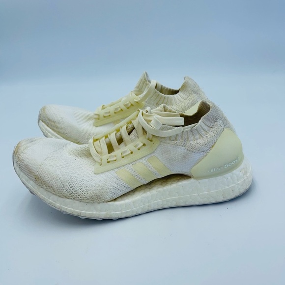 Adidas Womens Ultra Boost X White Cushioned Athletic Running Shoes - Picture 3 of 9